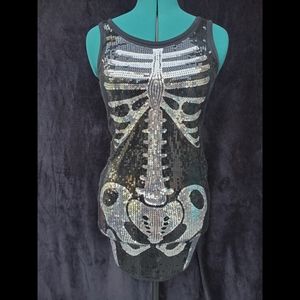 Rat Baby Skeleton Sequin Dress